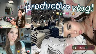 🌟💌 PRODUCTIVE VLOG: shopping, cleaning, journaling, haircare routine etc