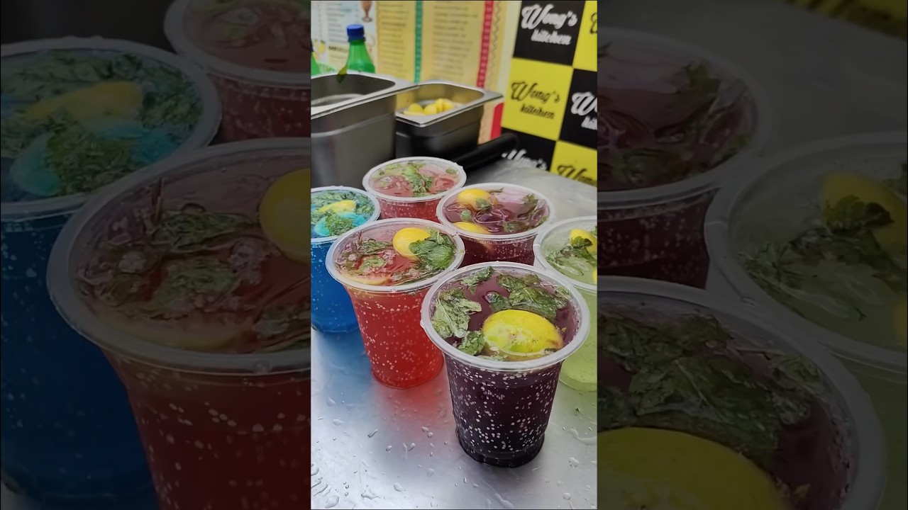 6 different types of mojitos 😍😋 #Mocktails #drinks #youtubeshorts #shorts