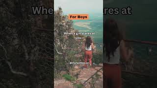 When a girl stares at you... #shorts #facts #psychologyfacts #girlfacts