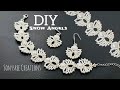 Snow Angels Bracelet || How to make beaded bracelet || Christmas craft || Christmas gift idea