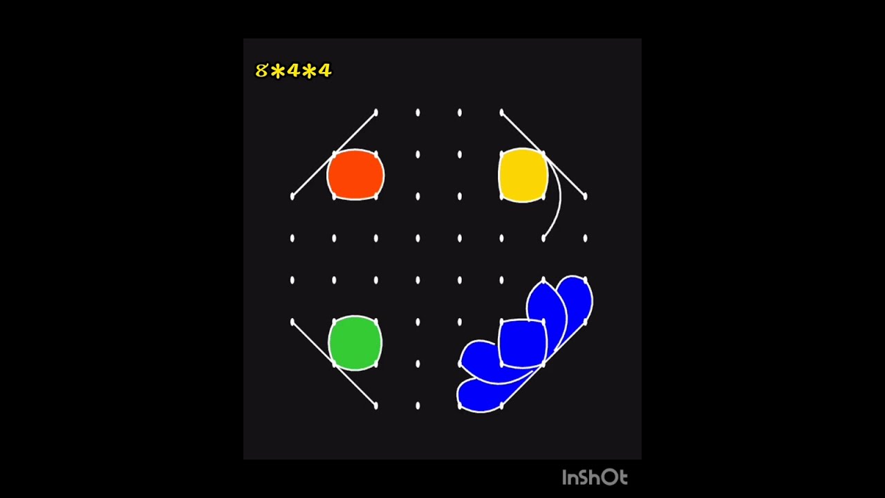 8*4*4 Chukkala Muggulu || 8*4*4 Dots Muggulu || Daily Muggulu || Shiva Gowri Vlogs 