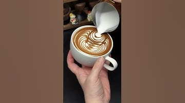 23.1-Second Latte Art Tutorial: Watch This Perfect Pour! #latteart #coffeeart #baristaskills