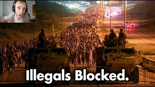 “LET US IN” Caravan FLOODS Texas… Then Marines March Invaders BACK TO MEXICO