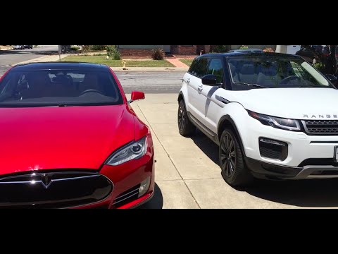 Range Rover Los Angeles >> Dad's Tesla & Mom's Range Rover - YouTube Range Rover Los Angeles >> Dad's Tesla & Mom's Range Rover - YouTube