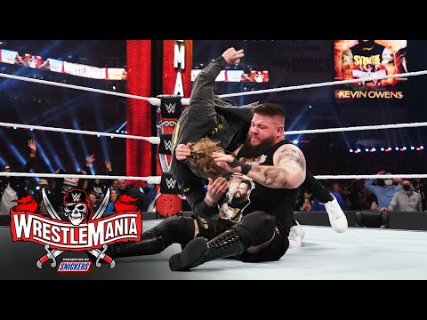 Kevin Owens hits Stunner on Logan Paul: WrestleMania 37 – Night 2 (WWE Network Exclusive)