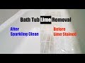 Easy Bathtub Lime Removal