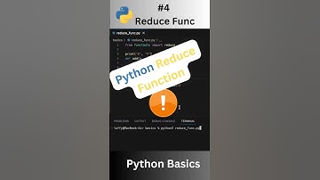#04 | Python Reduce Function #shorts #python #programming #reduce