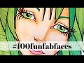 How To Draw An Easy Face Step By Step In Marker (Video 1 in #100funfabfaces Challenge)