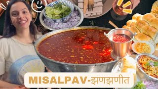 Misal pao for 35-40 people | सोपी आणि झणझणीत मिसळ | Mumbai Street food Recipe