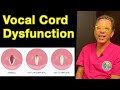 Vocal cord dysfunction  ligamentous cervical instability  ross hauser md