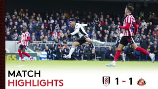 Fulham 1-1 Sunderland | FA Cup Highlights | End-To-End Encounter Ends In A Draw In The Cup