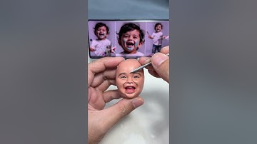 Part 1 ：Building the Happy Face of an Indian Boy Covered in Paint | Handmade Sculpture