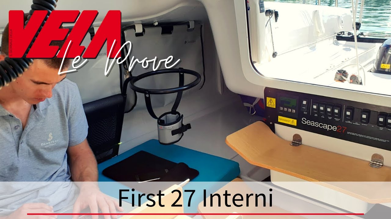 Prova e test a bordo del nuovo del Beneteau First 27. Gli interni del First 27