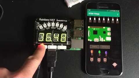 A cyber-physical system for Rainbow HAT and Raspberry Pi