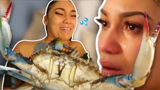 LIVE CRAB PRANK ON GIRLFRIEND!! **She Cried Again** (Gone Wrong)