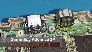 Game Boy Advance SP - Power & Audio by USB-C (v1.0)