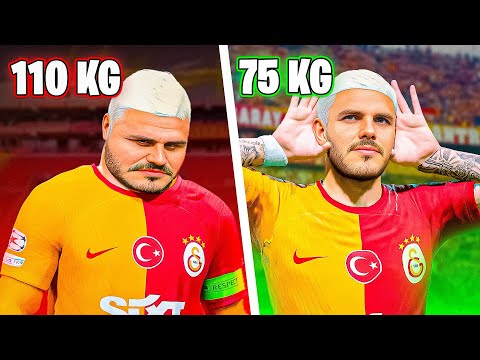ICARDI HER GOL ATTIĞINDA -1 KİLO VERİYOR! // FC 24 KARİYER MODU
