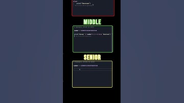 Junior, middle и senior Python developer 🐍 #python