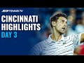 Djokovic Keeps Streak Alive; Murray Turns Back Clock  | Cincinnati 2020 Highlights Day 3