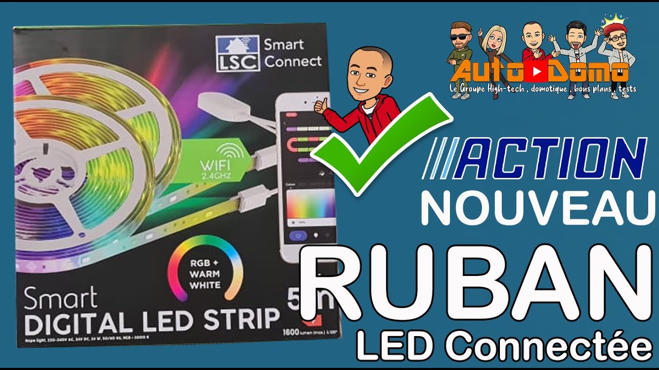 Bande LED LSC Smart Connect - RVB 16 Couleurs Différentes - Application  Wifi Smart