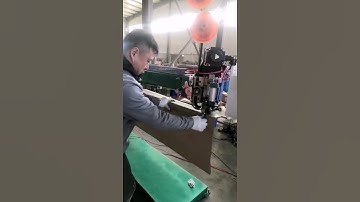 Corrugated carton semi auto double servo motor stitching machine