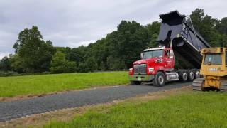 2015 western star 4700sf 6 axle dump truck spreading stone