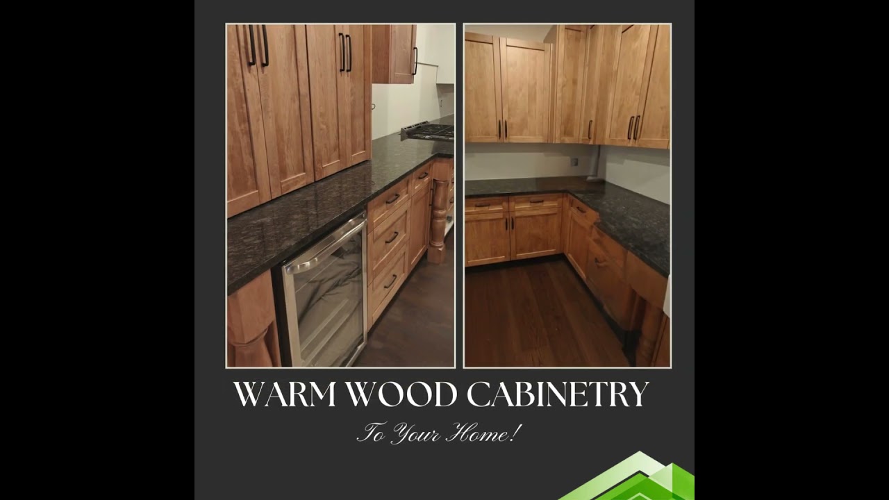 ✨Steel Grey Granite + Warm Wood Tones = Sophisticated Style 🖤✨