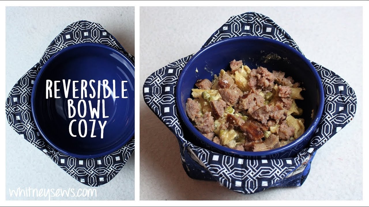 The Navy Reversible Microwave Bowl Cozy 
