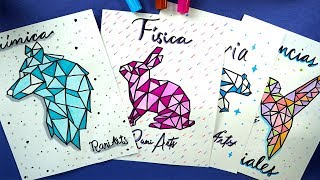 PORTADAS FÁCILES para tus cuadernos - DIY - thptnganamst.edu.vn