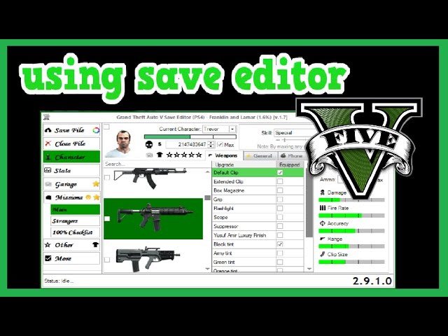 GTA 5 GTA V Save Game 100% PS3 Mod 