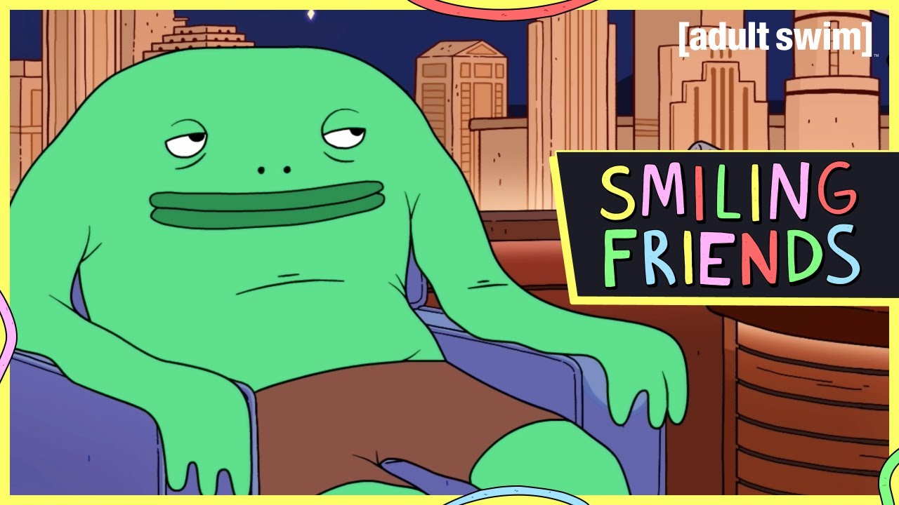 YARN, [ mr. Frog sniffing ], Smiling Friends (2020) - S01E01 Desmond's  Big Day Out, Video gifs by quotes, 1469032e