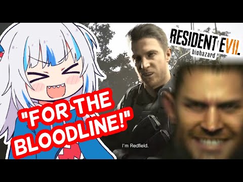 Gawr Gura's Only Goal In Resident Evil 7 Was To Protect The Redfield Bloodline | HololiveEN Clips