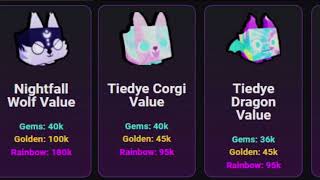 Pet Simulator 99 VALUE LIST!! 