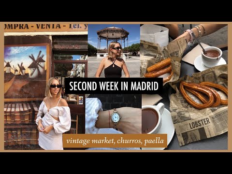 vlog23: my second week in Madrid - sunday market, trip to Alcala de Henares