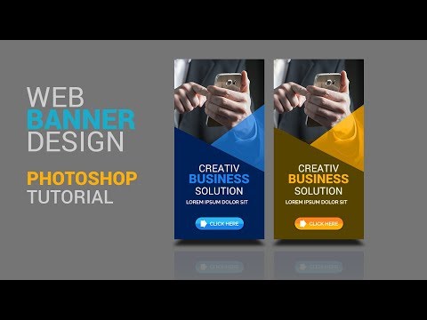 Photoshop Tutorial Web Banner Design In Hindi Urdu By Sahak
