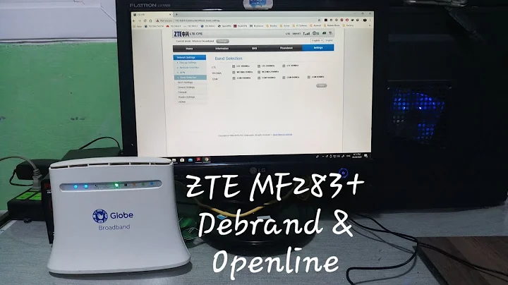 ZTE MF283+ Debranding & Openline Tutorial Latest
