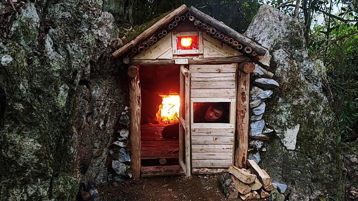 4 days living in a wooden house on the mountain, building a fireplace, sleeping overnight, camping