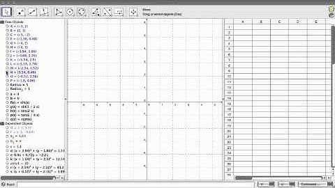Geogebra Tutorial 3 - Spreadsheet