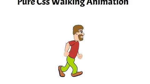 Pure Css Walking Sprite Sheet Animation | Coding Guide