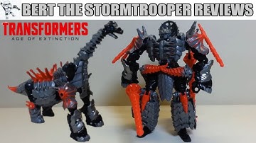 Transformers Age of Extinction Voyager Dinobot SLOG Review! Bert the Stormtrooper Reviews!