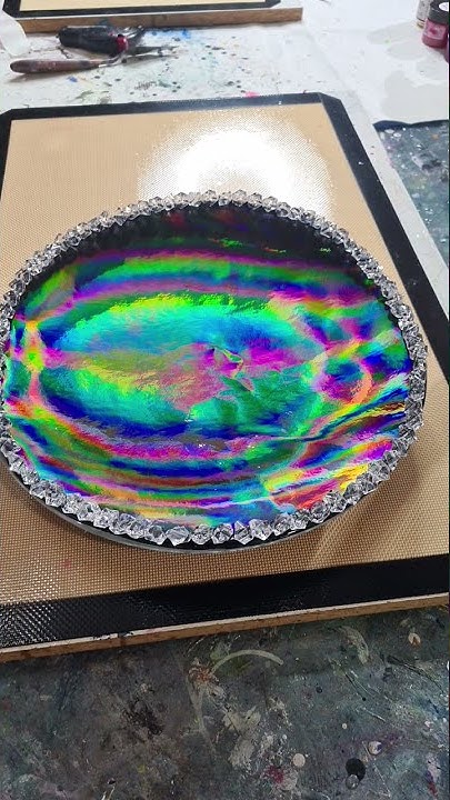 Short Path Distillery  'Pour Your Heart Out' Acrylic Pour Art for  Valentine's Day