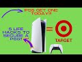 PS5 Get One Today!(ps5 target drops) |5 life hacks to secure a ps5|