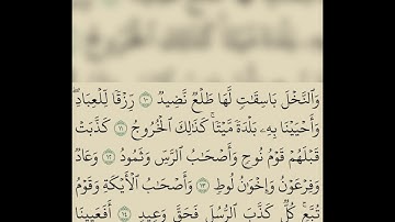 سورة ق للقارئ رشيد بلعالية