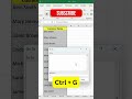Excel GO (Go To) Function #excel #spreadsheetmagic #exceltips #dataextractor #excelforbeginners