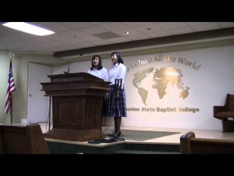 Lighthouse Baptist School Duet-Regina & Rossana Moreno