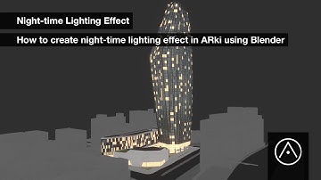 Create Night-lighting in ARki app using Blender