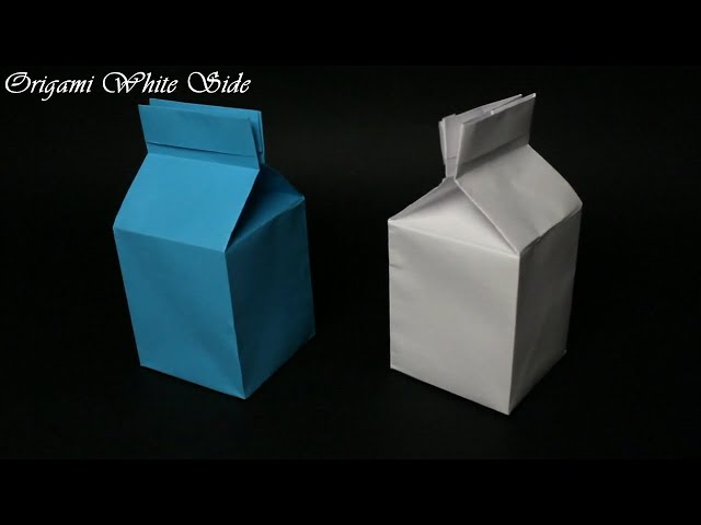 How to make a milk carton out of paper class=