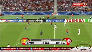 من الذاكرة \ أهداف مباراة تونس 1 اسبانيا 3 في كأس العالم 2006