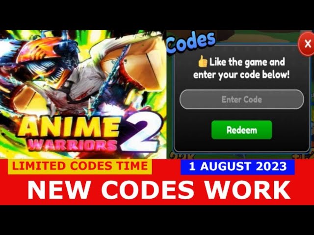 NEW CODES* [UPD13+3X] Anime Warriors Simulator 2 ROBLOX, LIMITED CODES  TIME