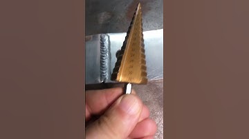 Enlarge hole in metal with conical drill bit #shorts #diy #tips #tipsandtricks #metalworking
